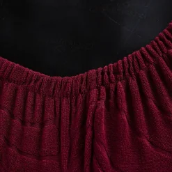 Water Resistant Jacquard Large Leaf Seat Covers for Dining Room Slightly Anti-splashing Small Seat Cushion Cover Anti-slip Elastic Anti-cat Scratching Seat Cover 1PC