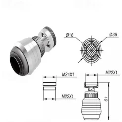 Water saving bubbler faucet splash proof water outlet multi function bubbler with hose