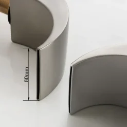 Waterfall Bathroom Sink Faucet LED Light Deck Mounted Brass, Widespread 2 Handle 3 Hole Bath Vessel Taps with Hot and Cold Water Hose