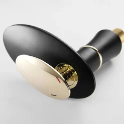 Waterfall Bathroom Sink Mixer Faucet Round, Wash Basin Taps Single Handle Washroom with Hot and Cold Hose Monobloc Vessel Water Brass Tap Deck Mounted