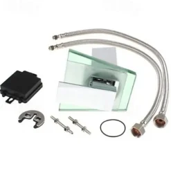 Waterfall Bathroom Sink Mixer Faucet Chrome, Led Faucet Lights Color Changing Battery Powered, Single Hole Single Handle Basin Taps, Brass Washroom Facuet with Glass Spout