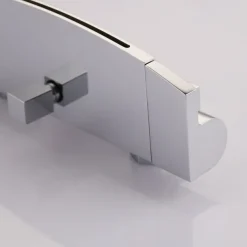 Waterfall Bathtub Faucet Wall Mounted, Widespread Bathroom Shower Mixer Faucet Bath Roman Tub Filler Mixer Tap Brass, 3 Hole Sprayer with Cold Hot Water Hose