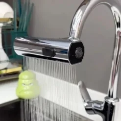 Waterfall Kitchen Faucet Sprayer, Stainless Steel 360 Rotatable, Anti-Splash Design, Durable and Easy to Clean, Universal Filter Extension