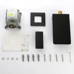 Waterfall Wall Mounted Bathroom Sink Mixer Faucet Matte Black, Solid Brass Basin Mixer Tap Single Handle One Lever Lavatory Taps Black Gold Chrome