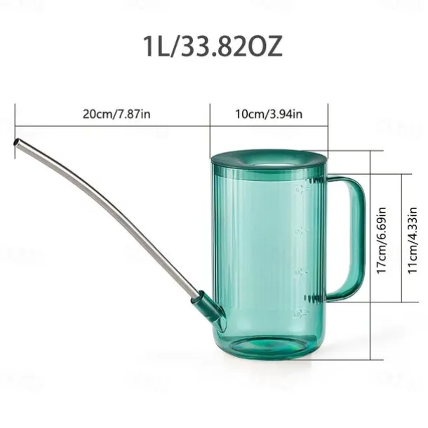 Watering Can For Indoor Plants With Long Spout, Watering Can Indoor, Small Watering Can For Indoor Plants, Flowers, Succulents, 33.82oz
