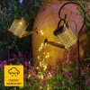 Watering Can Solar Lights Waterproof Copper Lights 36 LEDs for Outdoor Pathway Backyard Deck Lawn Patio Walkway 2 Modes Light Control
