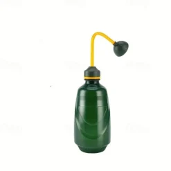 Watering Can with Detachable Shower Head - Flexible Long Nozzle, Squeeze Trigger, Transparent Plastic Plant Sprinkler for Indoor & Outdoor Gardening