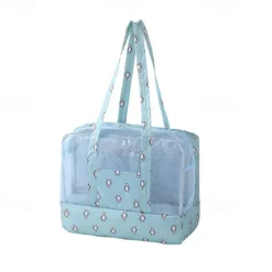 Waterproof Beach Swimming Gym Wet/Dry Separation Toiletry Bag, Shower Bath Clothing Bag for Dry and Wet Storage