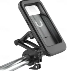 Waterproof Bicycle & Motorcycle Phone Holder - Shockproof & Scratch-Proof, 360 Adjustable, Universal for 6.7-Inch Phones, Easy Install with Quick Release Buckle