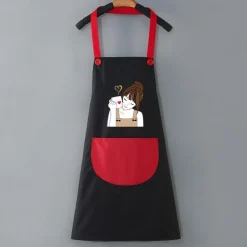 Waterproof Chef Apron For Women and Men, Kitchen Cooking Apron, Personalised Gardening Apron, Oil-proof Work Apron Cross Back Heavy Duty Adjustable