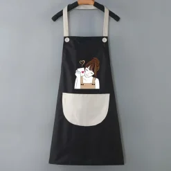 Waterproof Chef Apron For Women and Men, Kitchen Cooking Apron, Personalised Gardening Apron, Oil-proof Work Apron Cross Back Heavy Duty Adjustable