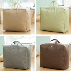 Waterproof Cotton Linen Press Line Storage Bag Finishing Bag Clothes Quilt Quilt Bag Stall Walking Oversized Moving Packing Bag