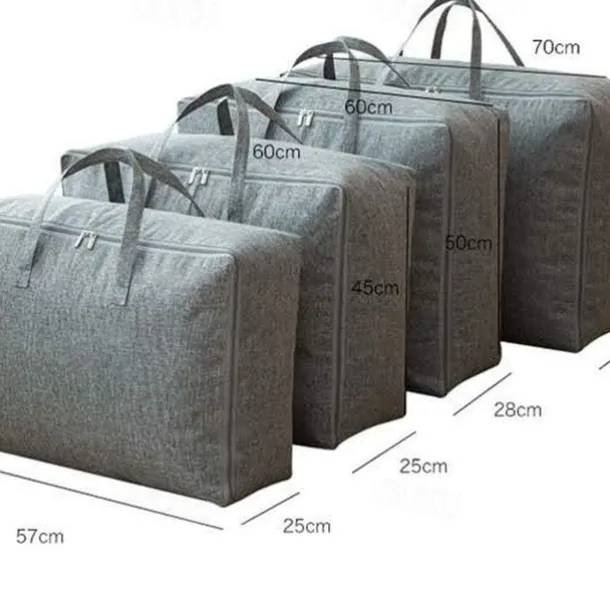 Waterproof Cotton Linen Press Line Storage Bag Finishing Bag Clothes Quilt Quilt Bag Stall Walking Oversized Moving Packing Bag