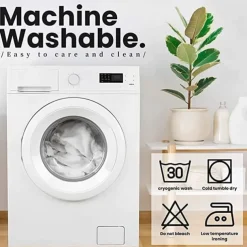 Waterproof Fabric Shower Curtain with Hooks 180cm*180cm(70