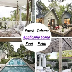 Waterproof Outdoor Curtain For Patio , Privacy Sliding Patio Curtain Drapes, Pergola Curtains Grommet 3D Forest Landscape For Gazebo, Balcony, Porch, Party, 1 Panel