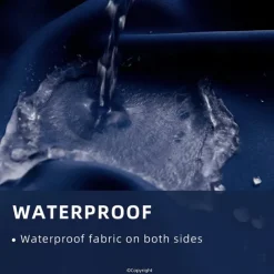 Waterproof Outdoor Curtain Privacy, Sliding Patio Curtain Farmhouse Drapes, Pergola Curtains Grommet For Gazebo, Balcony, Porch, Party, Hotel, 1 Panel