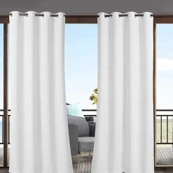 Waterproof Outdoor Curtain Privacy, Sliding Patio Curtain Farmhouse Drapes, Pergola Curtains Grommet For Gazebo, Balcony, Porch, Party, Hotel, 1 Panel