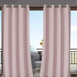 Waterproof Outdoor Curtain Privacy, Sliding Patio Curtain Farmhouse Drapes, Pergola Curtains Grommet For Gazebo, Balcony, Porch, Party, Hotel, 1 Panel