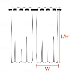 Waterproof Outdoor Curtain Privacy, Sliding Patio Curtain Farmhouse Drapes, Pergola Curtains Grommet For Gazebo, Balcony, Porch, Party, Hotel, 1 Panel