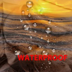 Waterproof Outdoor Curtain Privacy, Sliding Patio Curtain Drapes, Pergola Curtains Grommet 3D Ocean Beach Landscape For Gazebo, Balcony, Porch, Party, 1 Panel