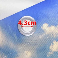 Waterproof Outdoor Curtain Privacy, Sliding Patio Curtain Drapes, Pergola Curtains Grommet 3D Ocean Light Tower Landscape For Gazebo, Balcony, Porch, Party, 1 Panel