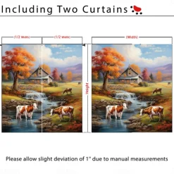 Waterproof Outdoor Curtain Privacy, Landscape Sliding Patio Curtain Drapes, Pergola Curtains Grommet For Gazebo, Balcony, Porch, Party