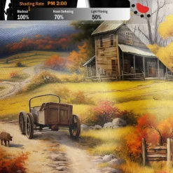 Waterproof Outdoor Curtain Privacy, Landscape Sliding Patio Curtain Drapes, Pergola Curtains Grommet For Gazebo, Balcony, Porch, Party