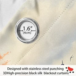 Waterproof Outdoor Curtain Privacy, Landscape Sliding Patio Curtain Drapes, Pergola Curtains Grommet For Gazebo, Balcony, Porch, Party