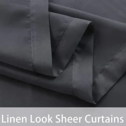 Waterproof Outdoor Curtain Privacy, Sliding Patio Curtain Farmhouse Drapes, Pergola Curtains Grommet For Gazebo, Balcony, Porch, Party, Hotel, 1 Panel