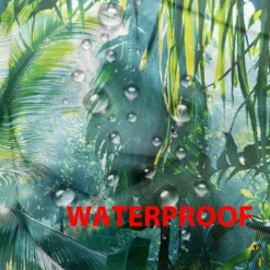 Waterproof Outdoor Curtain Privacy, Outdoor Shades, Sliding Patio Curtain Drapes, Pergola Curtains Grommet Forest Birds For Gazebo, Balcony, Porch, Party