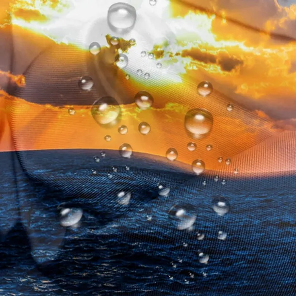 Waterproof Outdoor Curtain Privacy, Sliding Patio Curtain Drapes, Pergola Curtains Grommet 3D Summer Beach Sunset Landscape For Gazebo, Balcony, Porch, Party, 1 Panel