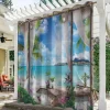 Waterproof Outdoor Curtain Privacy, Outdoor Shades, Sliding Patio Curtain Drapes, Pergola Curtains Grommet Ocean Beach For Gazebo, Balcony, Porch, Party
