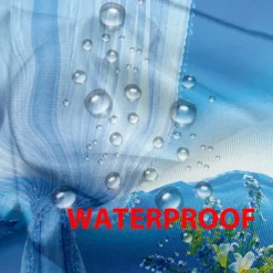 Waterproof Outdoor Curtain Privacy, Outdoor Shades, Sliding Patio Curtain Drapes, Pergola Curtains Grommet Ocean Beach For Gazebo, Balcony, Porch, Party