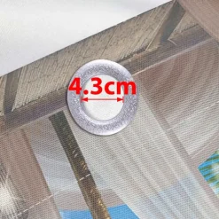 Waterproof Outdoor Curtain Privacy, Outdoor Shades, Sliding Patio Curtain Drapes, Pergola Curtains Grommet Ocean Beach For Gazebo, Balcony, Porch, Party