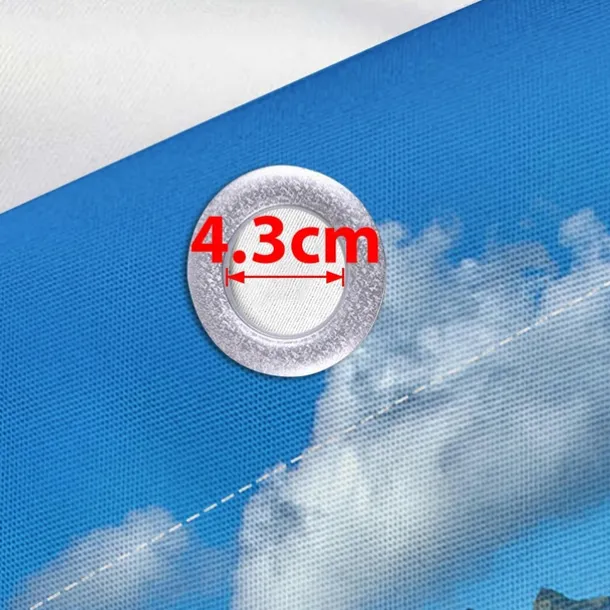 Waterproof Outdoor Curtain Privacy, Sliding Patio Curtain Drapes, Pergola Curtains Grommet 3D Ocean Island Landscape For Gazebo, Balcony, Porch, Party, 1 Panel