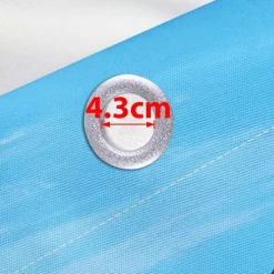 Waterproof Outdoor Curtain Privacy, Sliding Patio Curtain Drapes, Pergola Curtains Grommet 3D Ocean Vacation Landscape For Gazebo, Balcony, Porch, Party, 1 Panel