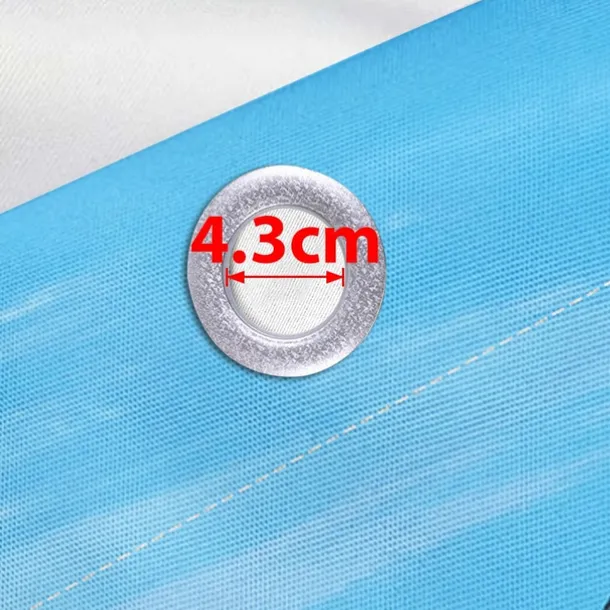 Waterproof Outdoor Curtain Privacy, Sliding Patio Curtain Drapes, Pergola Curtains Grommet 3D Ocean Vacation Landscape For Gazebo, Balcony, Porch, Party, 1 Panel