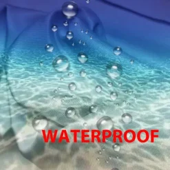 Waterproof Outdoor Curtain Privacy, Sliding Patio Curtain Drapes, Pergola Curtains Grommet 3D Ocean Landscape For Gazebo, Balcony, Porch, Party, 1 Panel