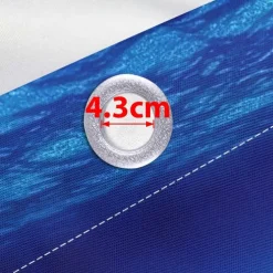 Waterproof Outdoor Curtain Privacy, Sliding Patio Curtain Drapes, Pergola Curtains Grommet 3D Ocean Landscape For Gazebo, Balcony, Porch, Party, 1 Panel