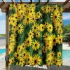 Waterproof Outdoor Curtain Privacy, Sliding Patio Curtain Drapes, Pergola Curtains Grommet 3D Summer Daisy Landscape For Gazebo, Balcony, Porch, Party, 1 Panel