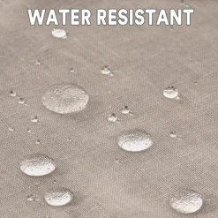 Waterproof Outdoor Patio Curtain Linen Look Heavy Duty Indoor Outdoor Solid Grommet Curtain Series Thermal Insulated Sunlight Block Drape for Gazebo/Porch, 1 Panel