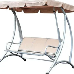 Waterproof Patio Swing Canopy Cover Set, Swing Canopy Replacement, Windproof Waterproof Anti-UV Top Cover for Patio Swing