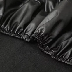 WaterProof PU Leather Dining Room Chair Cover Seat Covers Elastic Stool Covers Durable Dust-proof Cushion Cover for Home Hotel