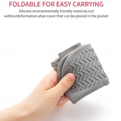 Waterproof Shoe Covers, Non-Slip Water Resistant Overshoes Silicone Rubber Rain Shoe Cover Protectors for Kids, Men, Women