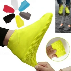 Waterproof Shoe Covers, Non-Slip Water Resistant Overshoes Silicone Rubber Rain Shoe Cover Protectors for Kids, Men, Women
