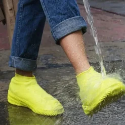 Waterproof Shoe Covers, Non-Slip Water Resistant Overshoes Silicone Rubber Rain Shoe Cover Protectors for Kids, Men, Women
