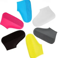 Waterproof Shoe Covers, Non-Slip Water Resistant Overshoes Silicone Rubber Rain Shoe Cover Protectors for Kids, Men, Women