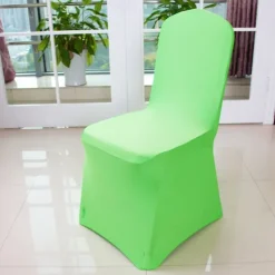 Wedding Chair Covers Spandex Banquet Chair Covers Slipcove Flat Front Stretch Spandex Chair Covers for Wedding Banquet Dining Party Decorations