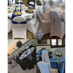 Wedding Chair Covers Stretchable Universal Fit Full Coverage Chair Slipcovers Perfect for Weddings, Banquets, and Events Durable and Wrinkle-Resistant Adds Elegance and Style to Any Occasion