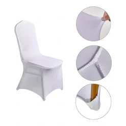 Wedding Chair Covers Stretchable Universal Fit Full Coverage Chair Slipcovers Perfect for Weddings, Banquets, and Events Durable and Wrinkle-Resistant Adds Elegance and Style to Any Occasion